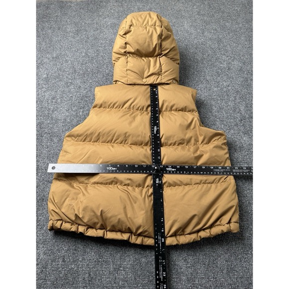 Womens Lululemon Wonder Puff 600 Fill Down Brown Cropped Vest, Size 4 - Picture 8 of 9